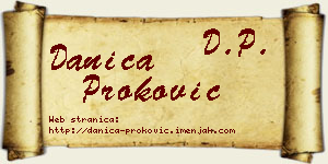 Danica Proković vizit kartica